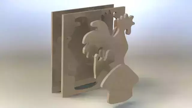 Rooster asm Free 3D model