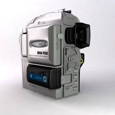 Sony Camcorder 3D model_3