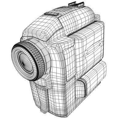Sony Camcorder 3D model_9