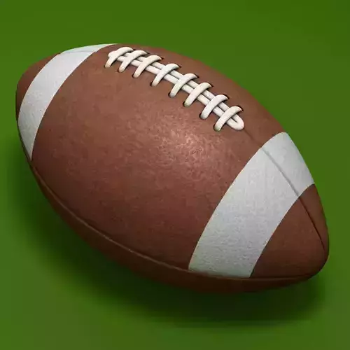 American Football Ball 3D model