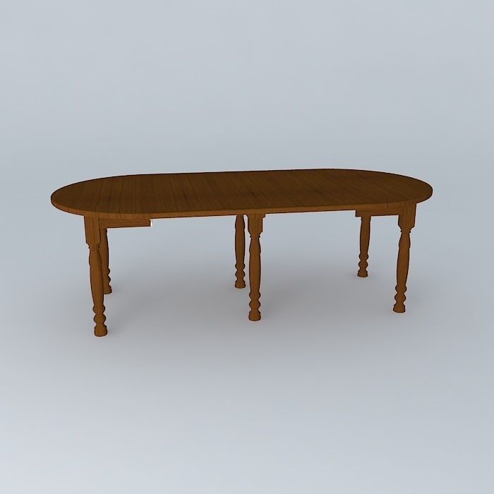 Dining table of Mary Free 3D model_2