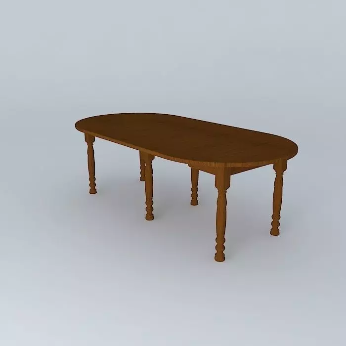 Dining table of Mary Free 3D model_0