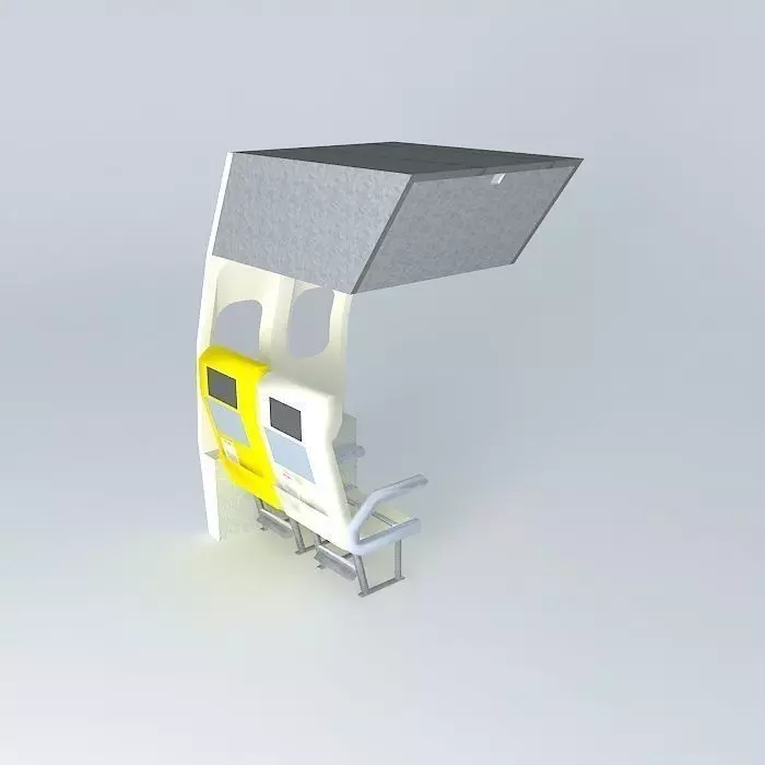 Alliance Airlines economy class seats Free 3D model