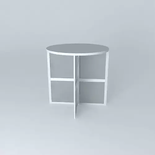 dfg round table with two shelves
