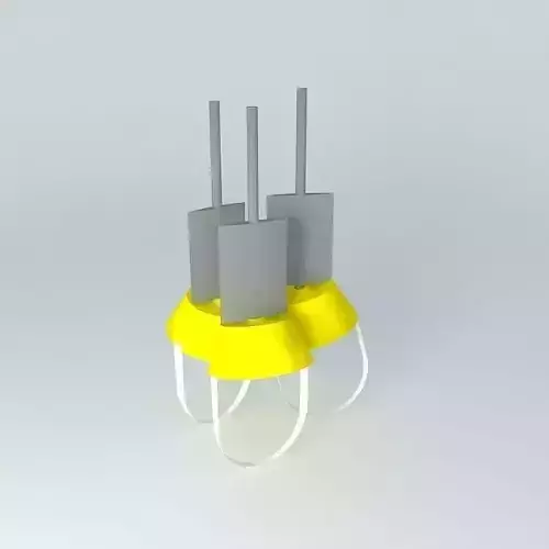 Three emergency oxygen masks Free 3D model