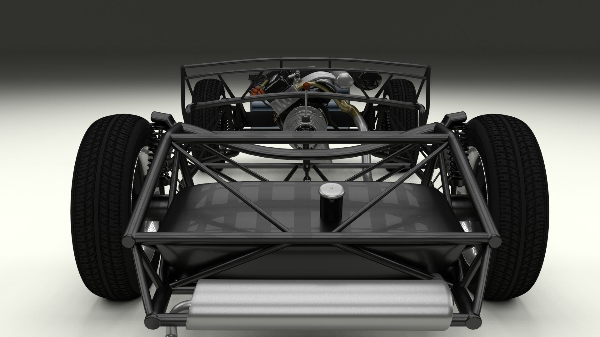 Mercedes 300SL Roadster Chassis 3D model_3