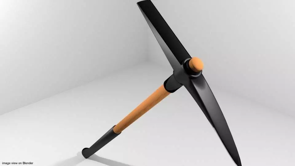 Civil Tool - Pick-axe 3D model_0