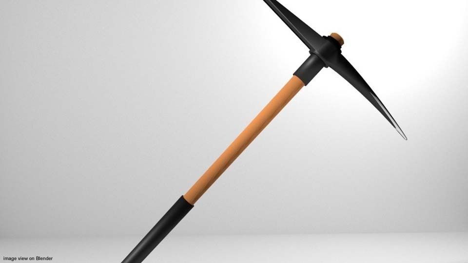 Civil Tool - Pick-axe 3D model_1