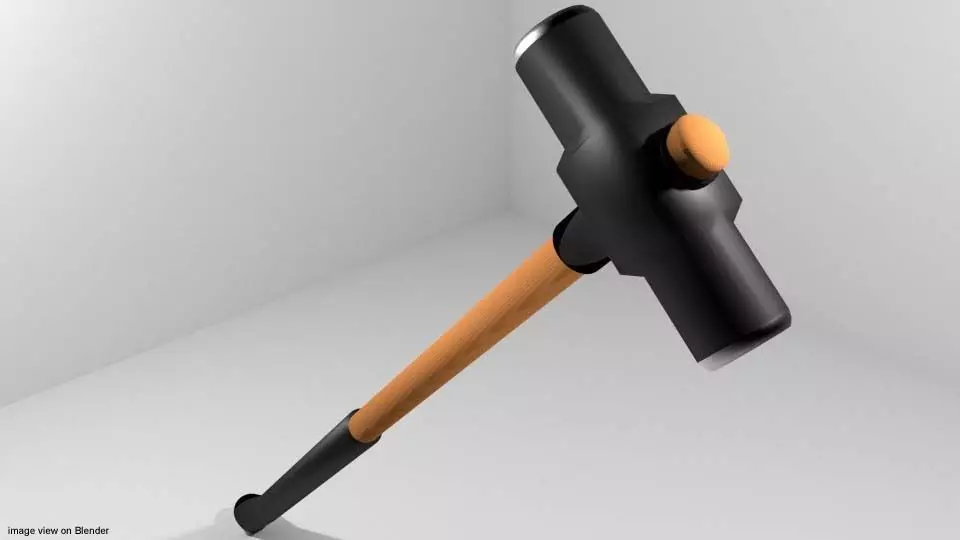 Civil Tool - Sledge Hammer 3D model