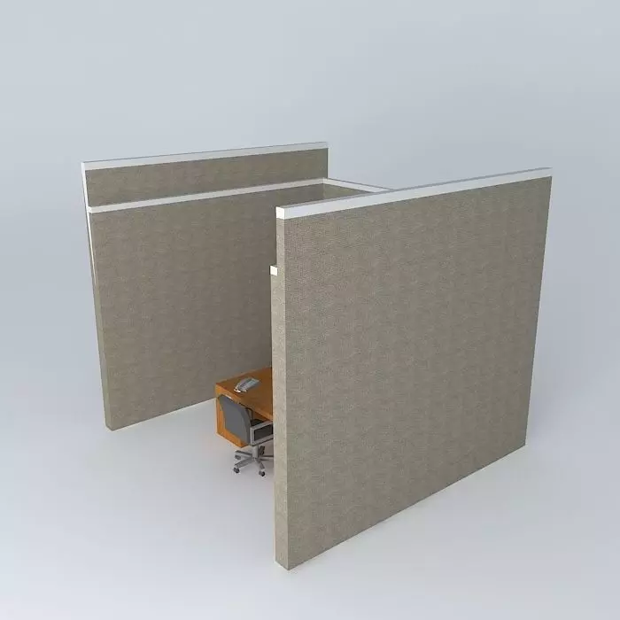 wtcoffice office room with desk and chair Free 3D model