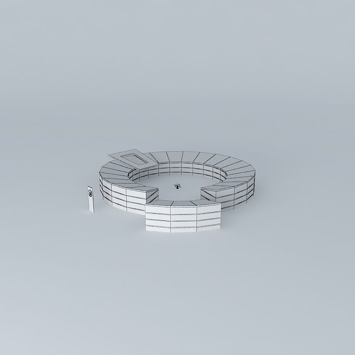 Large Hadron Collider Hendricopolis Free 3D model_4