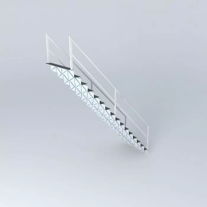 behalf metal staircase Free 3D model