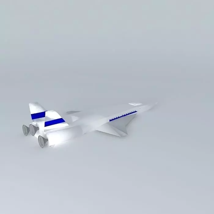 Spaceliner israeli jet plane Free 3D model