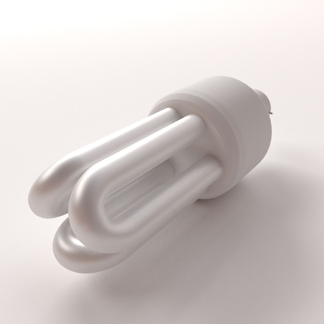 CFL Bulb 3D model_2