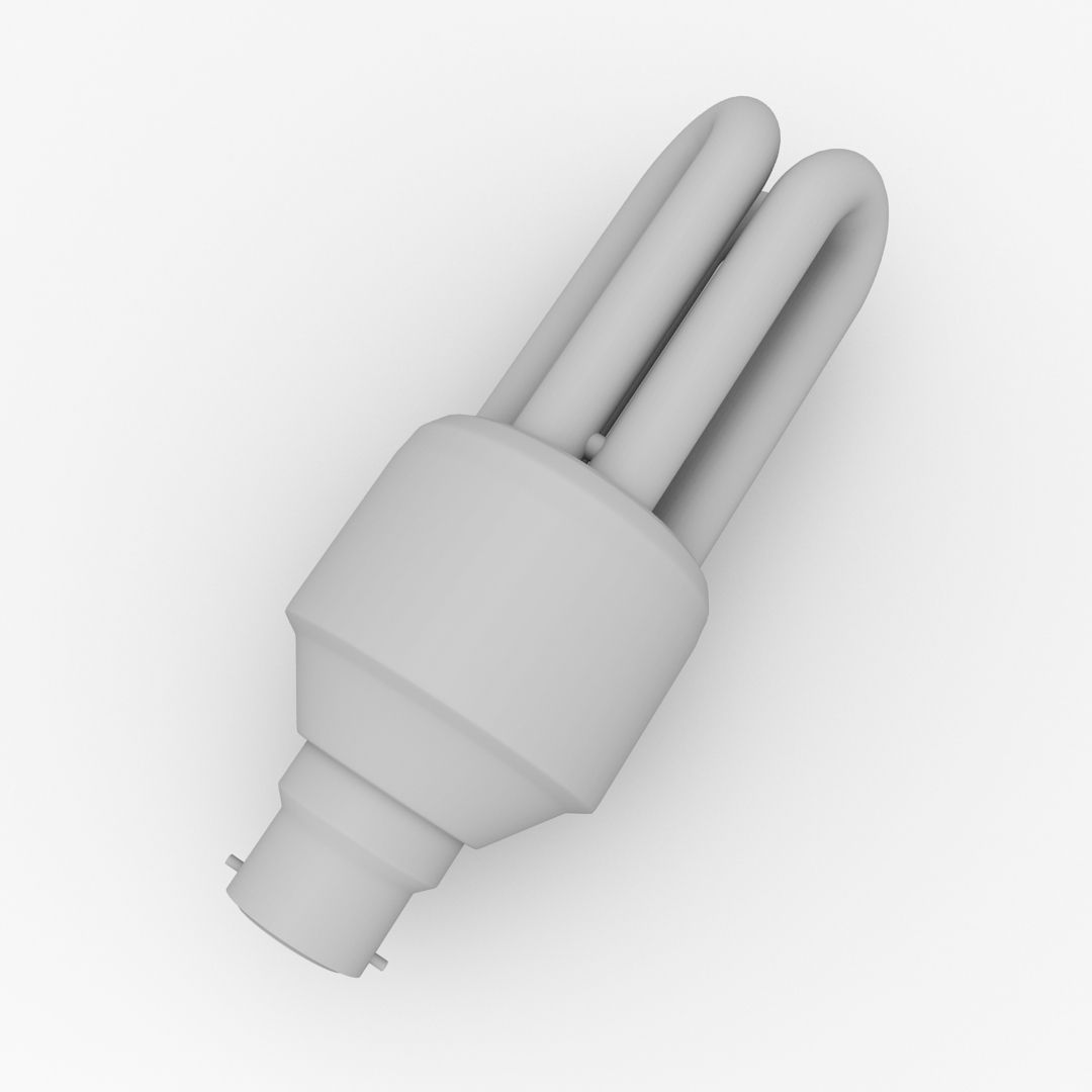 CFL Bulb 3D model_3