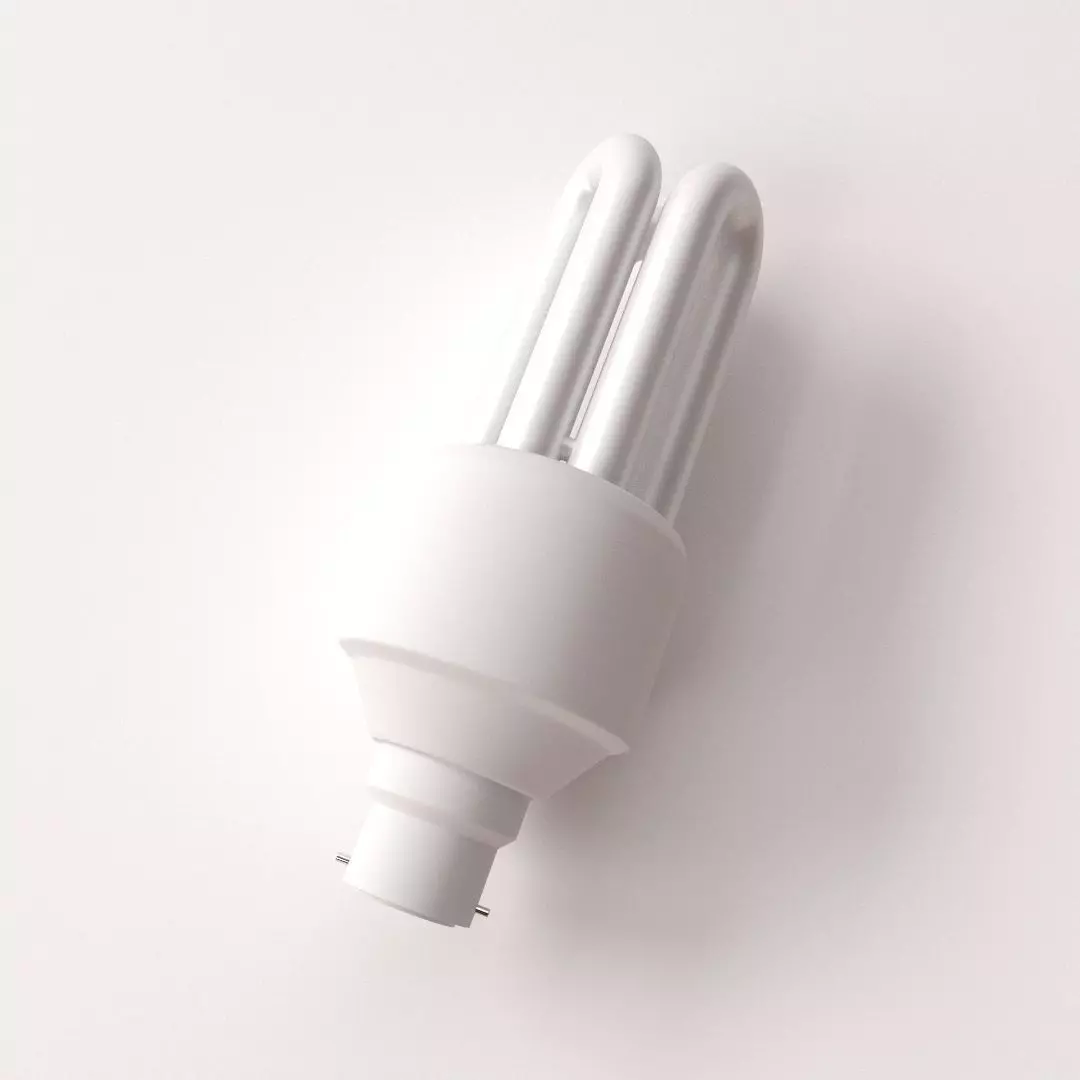 CFL Bulb 3D model_0