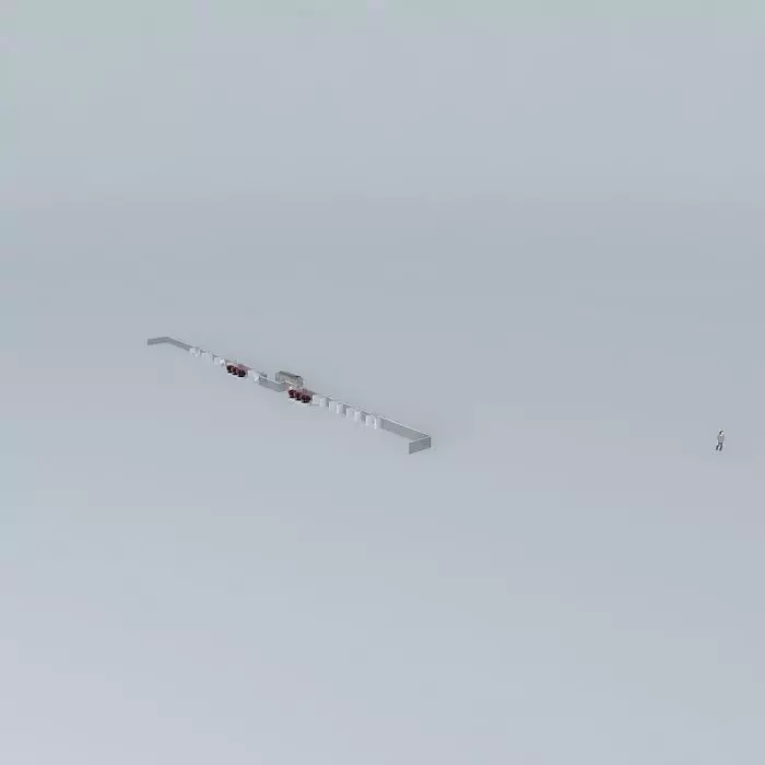 FGH silver rod Free 3D model_0