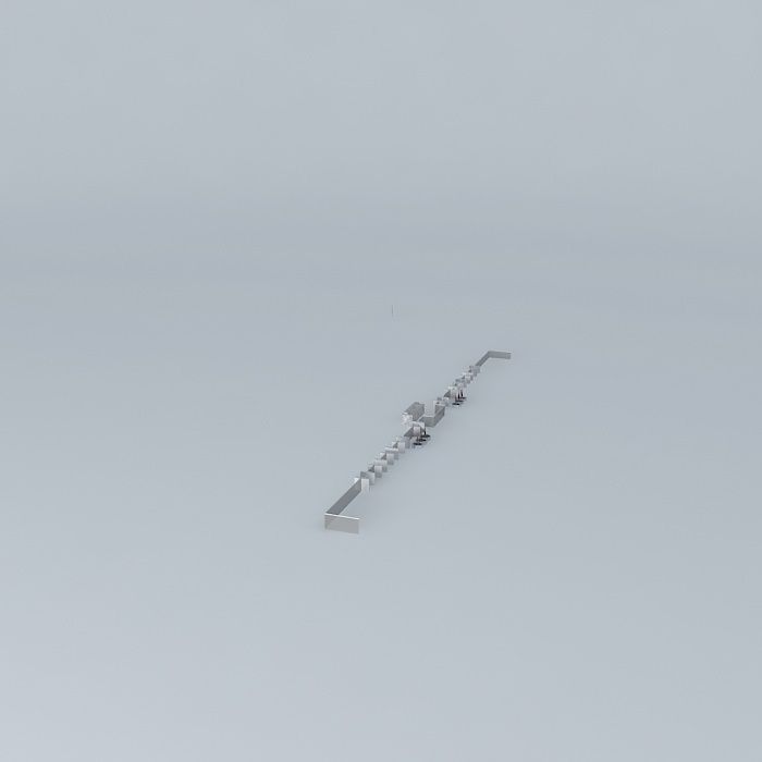 FGH silver rod Free 3D model_1