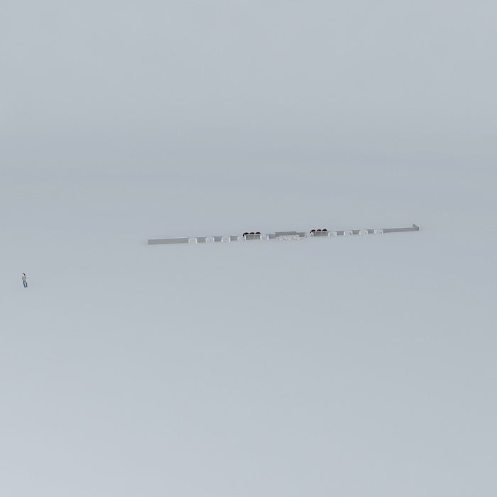 FGH silver rod Free 3D model_2