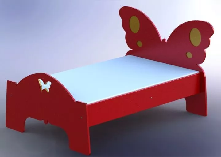 Butterfly bed Free 3D model