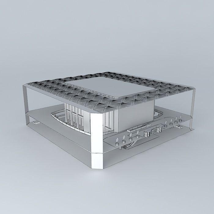 Two World Trade Center Lobby Free 3D model_3