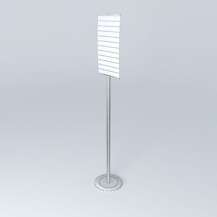 zxczxc sign stand Free 3D model_4