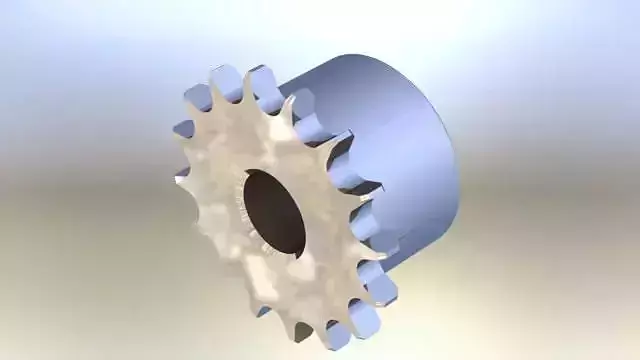 Crome stainless steel sprocket