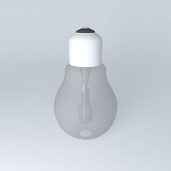Standard halogen lamp Free 3D model_1