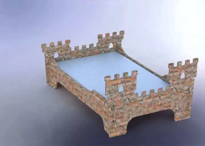 Fort bed Free 3D model
