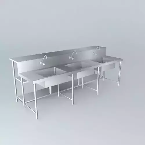 Kit 225 Bench Inox 3 Cubas Alex Marques