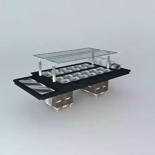 Kit-016A buffet table with bowls