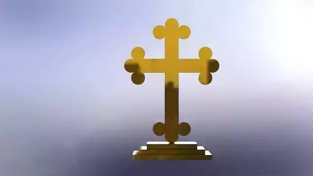 Rosy cross small Free 3D model