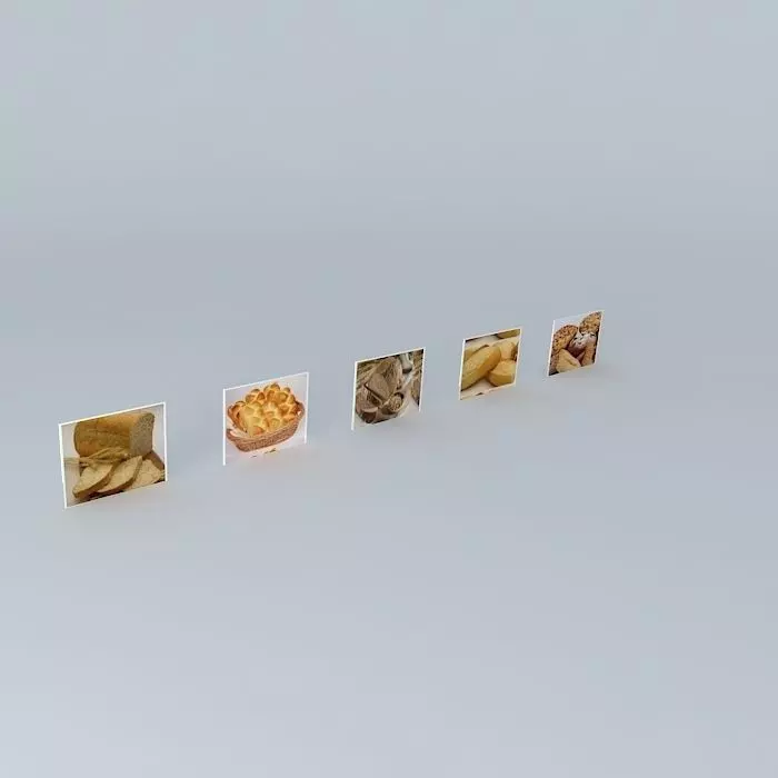Kit-403 Table Pictures of Bakery by Alex Marques Free 3D model