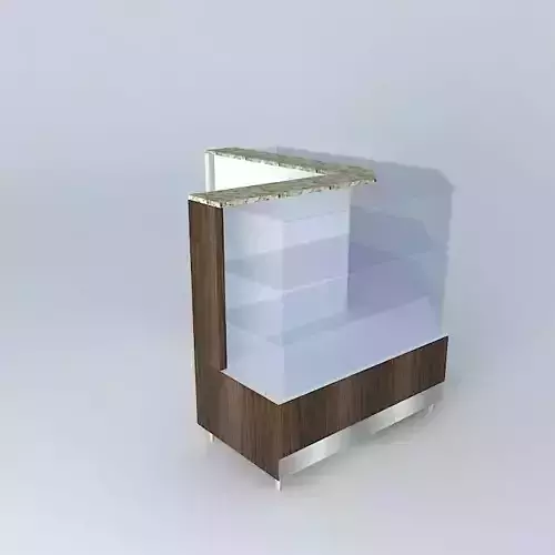 Kit812 Desk Exhibitor L Glass Straight by Alex Marques