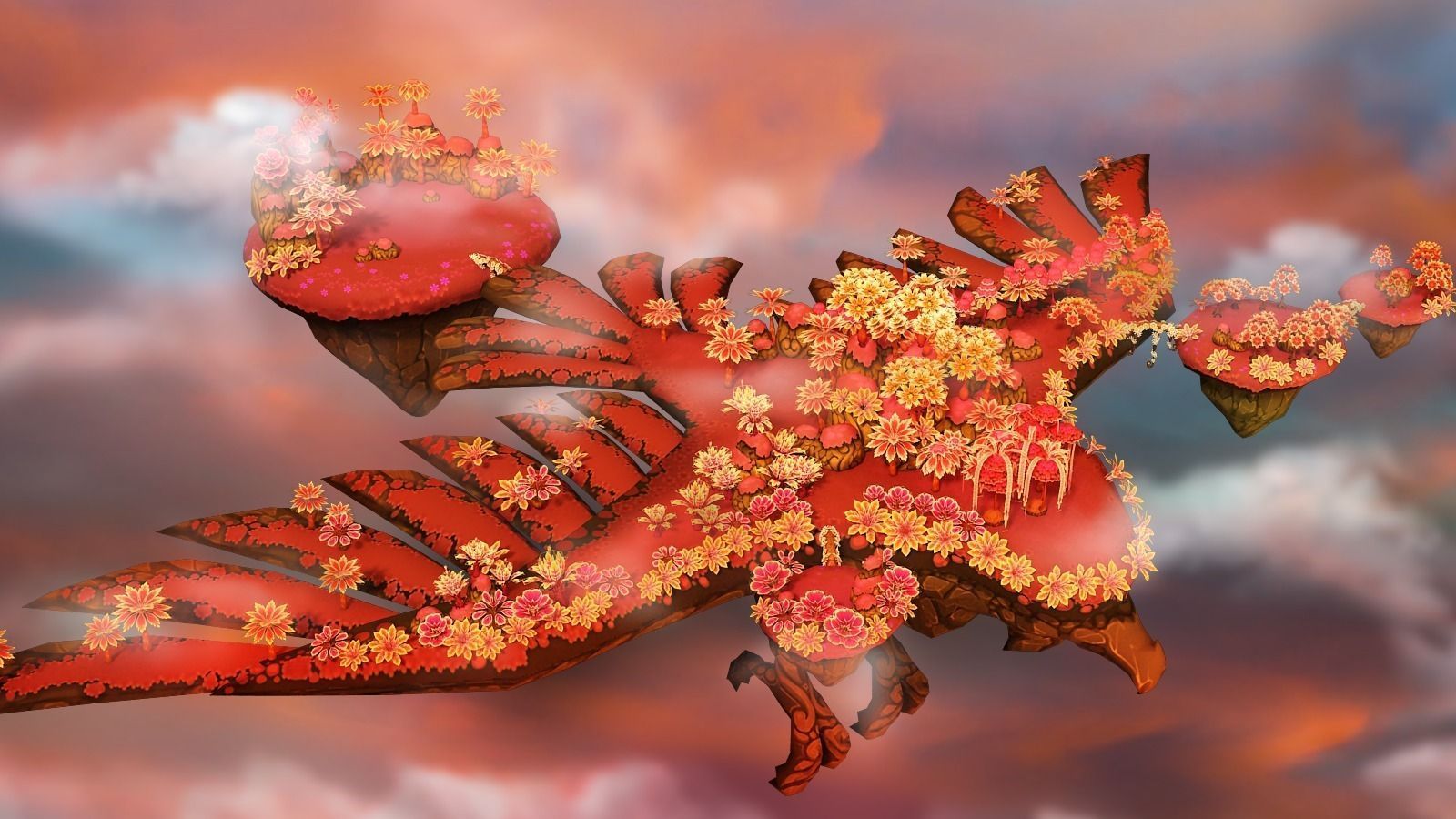 Lava Forest Low-poly 3D model_9