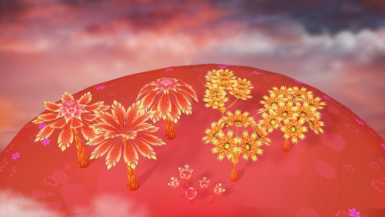 Lava Forest Low-poly 3D model_7