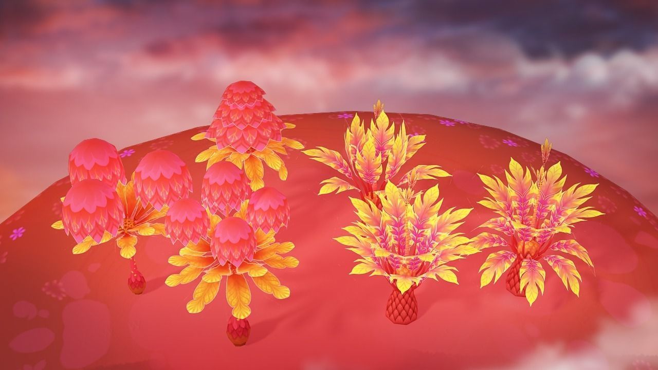 Lava Forest Low-poly 3D model_8