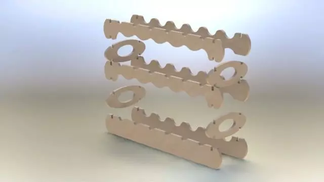 Wine rack Free 3D model