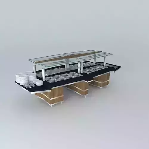 Kit 002 Mesa Self Service por Alex Marques Free 3D model