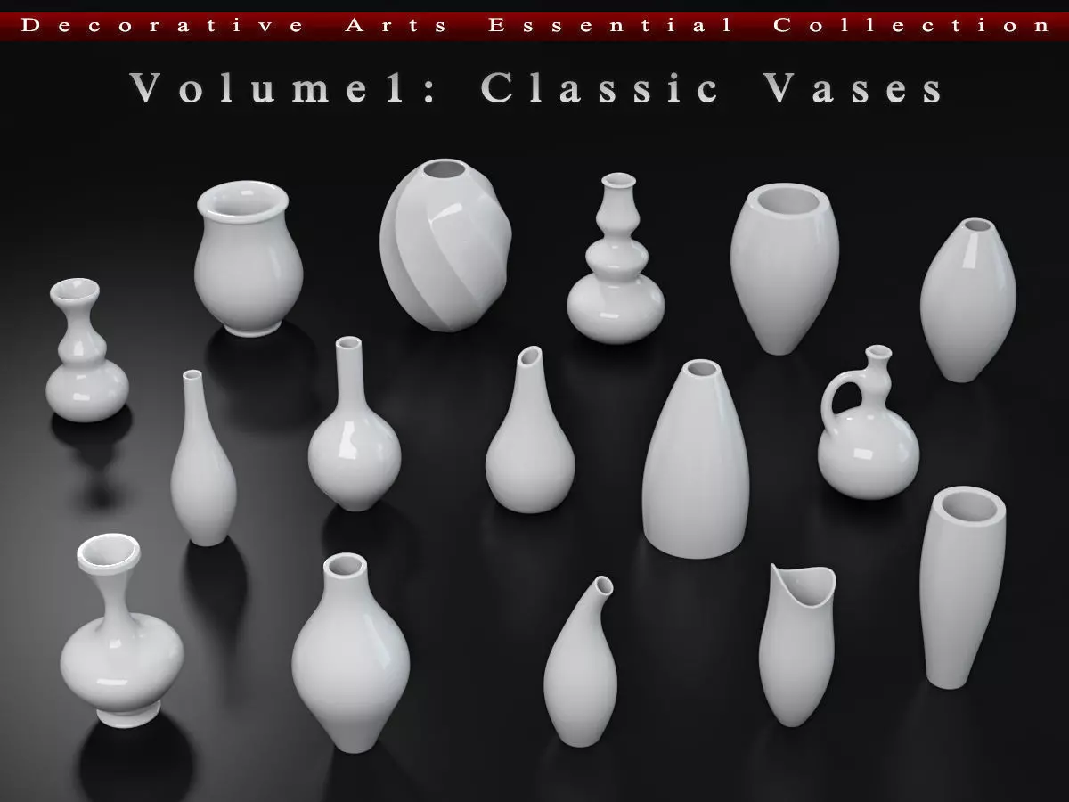 Decorative Arts Essential  Volume1  Classic Vases 3D model_0