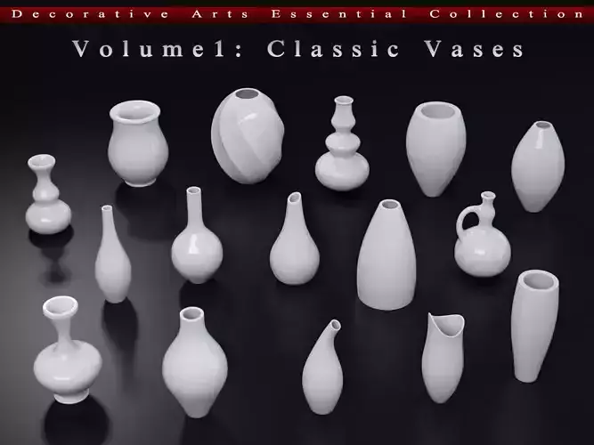 Decorative Arts Essential  Volume1  Classic Vases 3D model