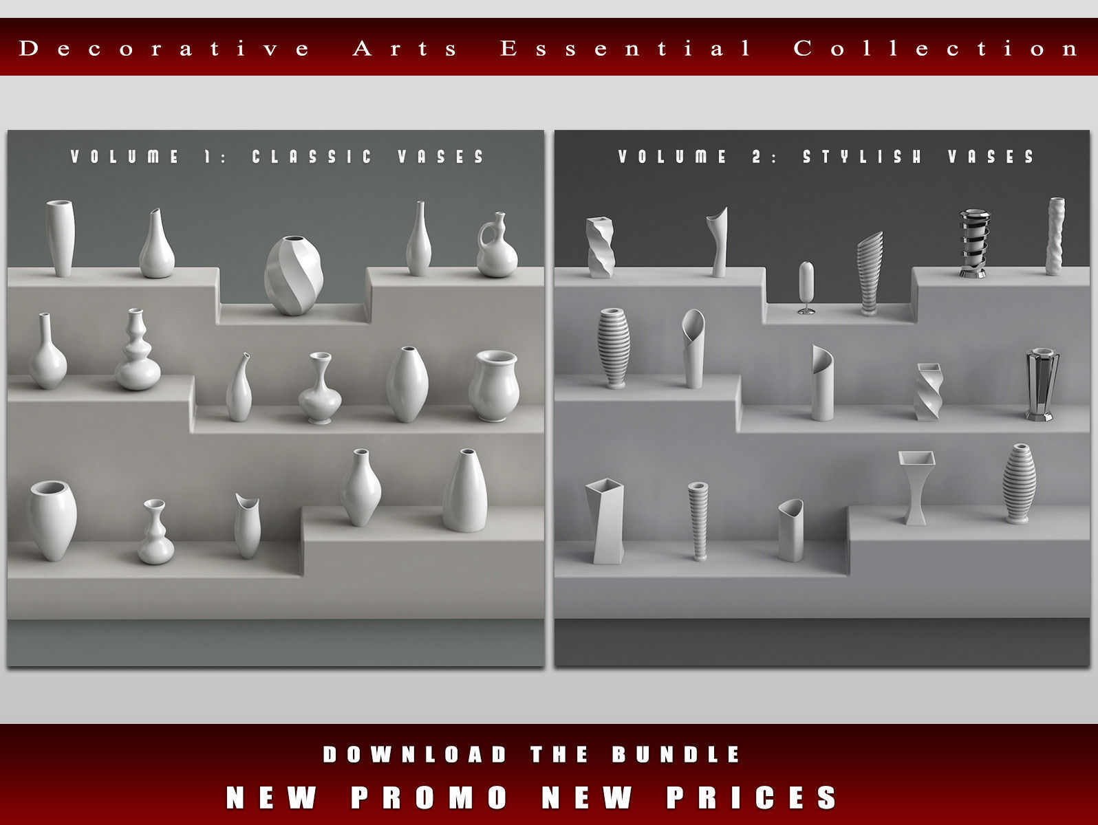 Decorative Arts Essential  Volume1  Classic Vases 3D model_1