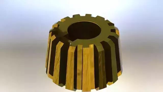 16 tooth beveled pinion gear Free 3D model