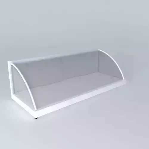 Kit display case with glass top