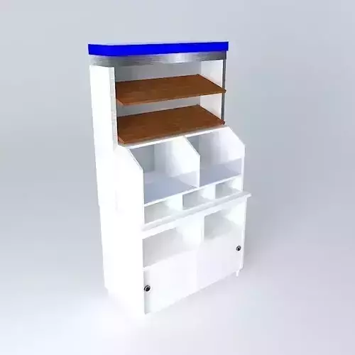 Kit shelf with shelves