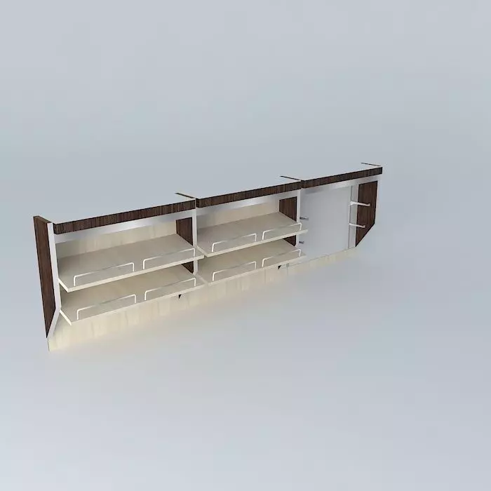 Kit 412-Panel Inclined Shelves By Alex Marques Free 3D model