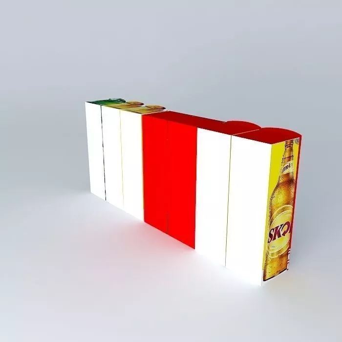 Kit 818 Refrigerator Drink By Alex Marques Free 3D model