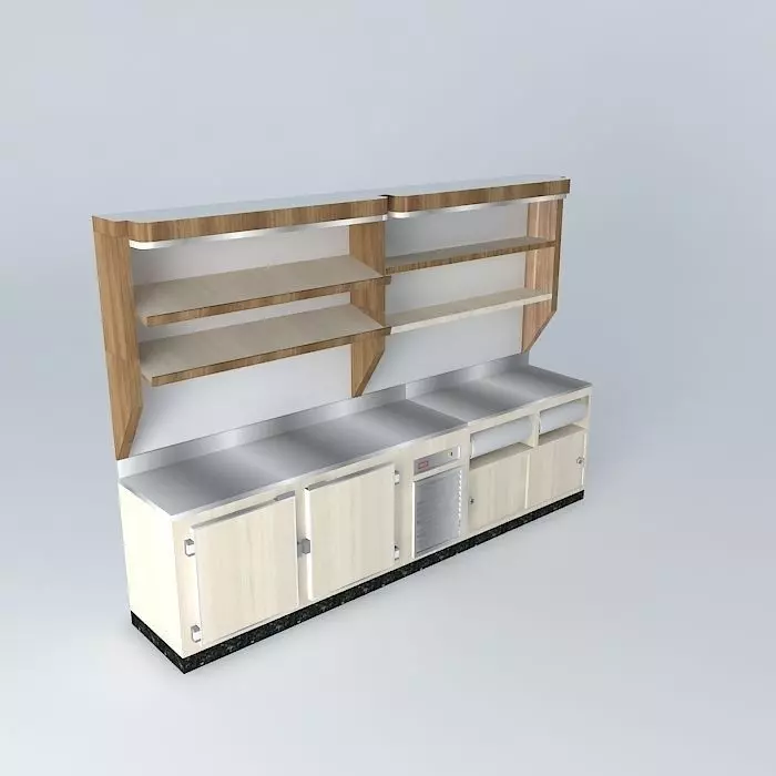 Kit112 Desk wall by Alex Marques Free 3D model
