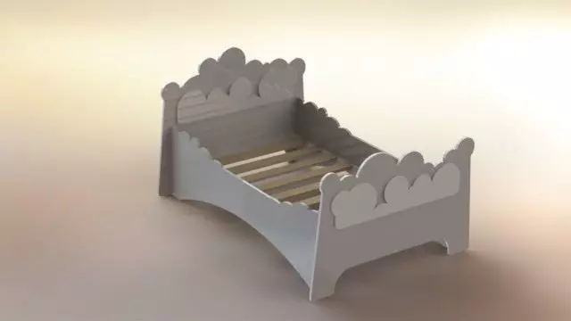 Cloud bed Free 3D model