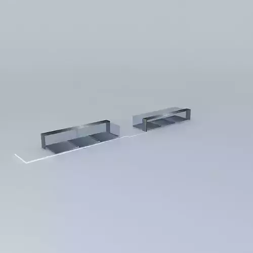 Kit two glass shelves